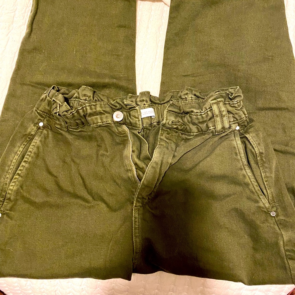 ZARA - BAGGY PAPERBAG JEANS